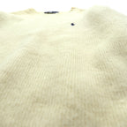 Polo Ralph Lauren 90年代 クルーネック ニット セーター M ウール 羊毛 スモールポニー刺繍 FROM SCOTISH YARN