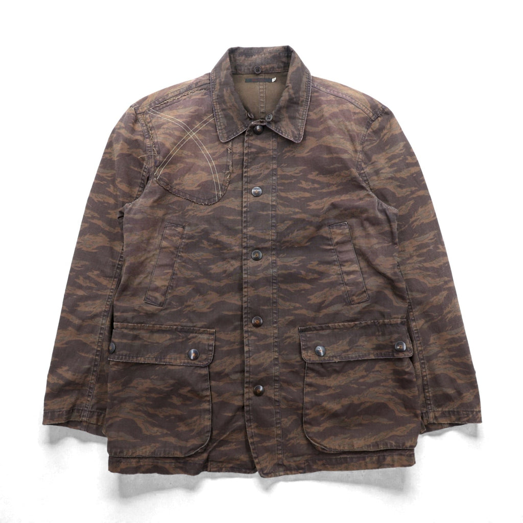 FULLCOUNT Boa Rips Top Deck Jacket, Size L, Camouflage Tiger Camo, Made in Japan