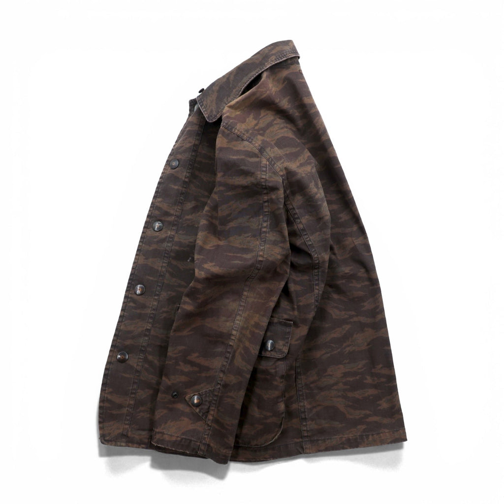 FULLCOUNT Boa Rips Top Deck Jacket, Size L, Camouflage Tiger Camo, Made in Japan