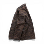 FULLCOUNT Boa Rips Top Deck Jacket, Size L, Camouflage Tiger Camo, Made in Japan