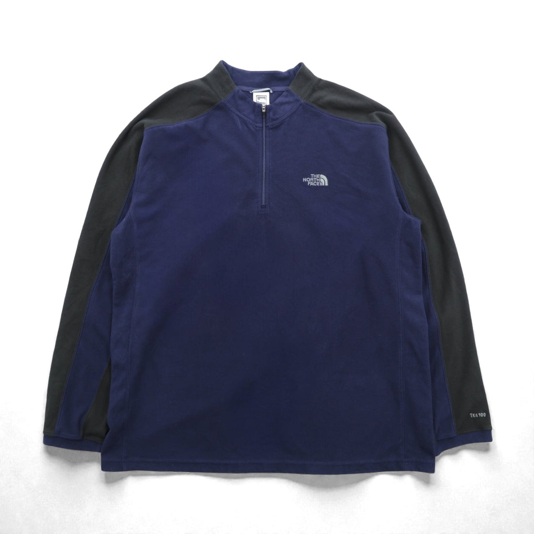 THE NORTH FACE Half Zip Pullover Fleece Jacket XL Navy TKA100 A436