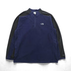 THE NORTH FACE ハーフジップ プルオーバー フリースジャケット XL ネイビー TKA100 A436