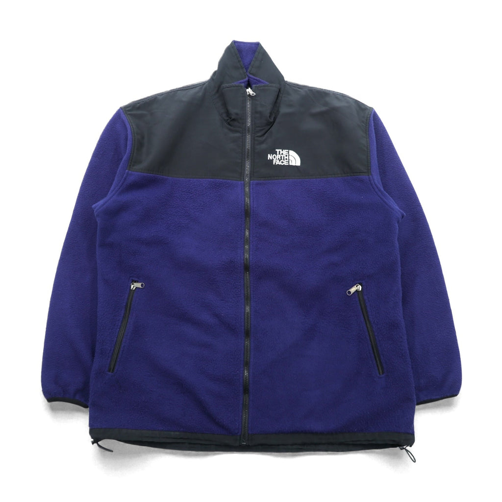 THE NORTH FACE Denali Jacket GORE-TEX Fleece XL Drawcord Navy Waterproof Nylon Switching