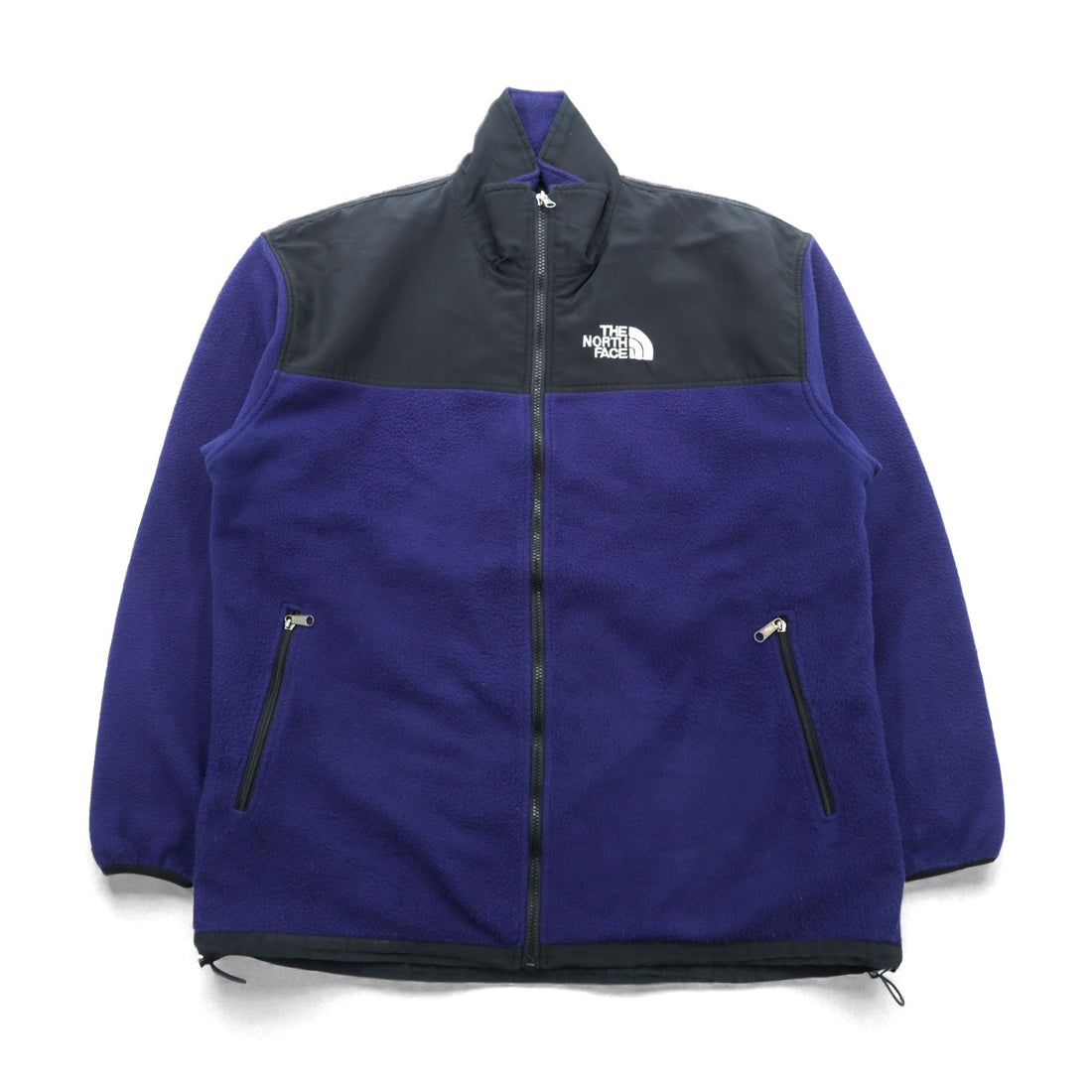 THE NORTH FACE Denali Jacket GORE-TEX Fleece XL Drawcord Navy Waterproof Nylon Switching