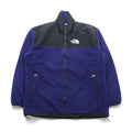 THE NORTH FACE Denali Jacket GORE-TEX Fleece XL Drawcord Navy Waterproof Nylon Switching