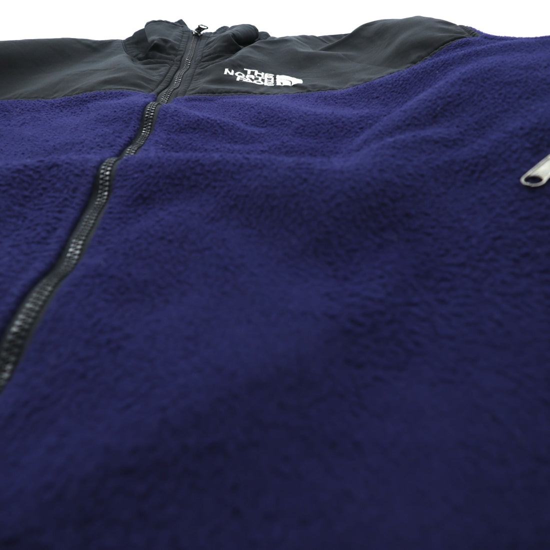 THE NORTH FACE Denali Jacket GORE-TEX Fleece XL Drawcord Navy Waterproof Nylon Switching