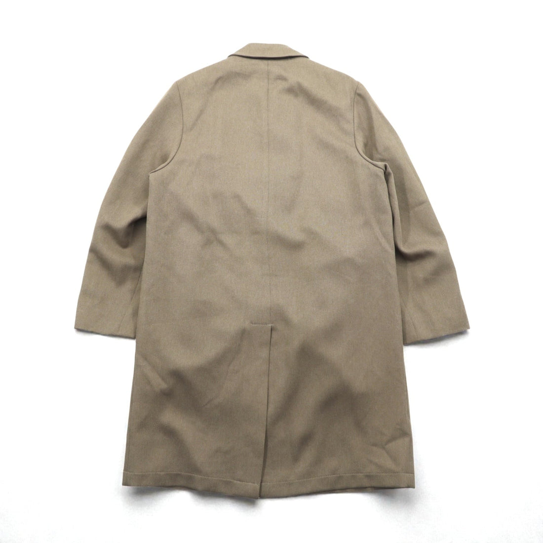 Casualcraft New York 70年代 USA製 ヴィンテージ バルマカーンコート ステンカラーコート L ベージュ ライナー着脱式 くるみボタン