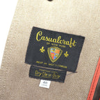 Casualcraft New York 70年代 USA製 ヴィンテージ バルマカーンコート ステンカラーコート L ベージュ ライナー着脱式 くるみボタン