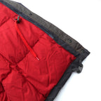 NAUTICA 90s 65/35 Cross N-3B Military Down Jacket, Large, Double Zip Drawcord, Removable Fur
