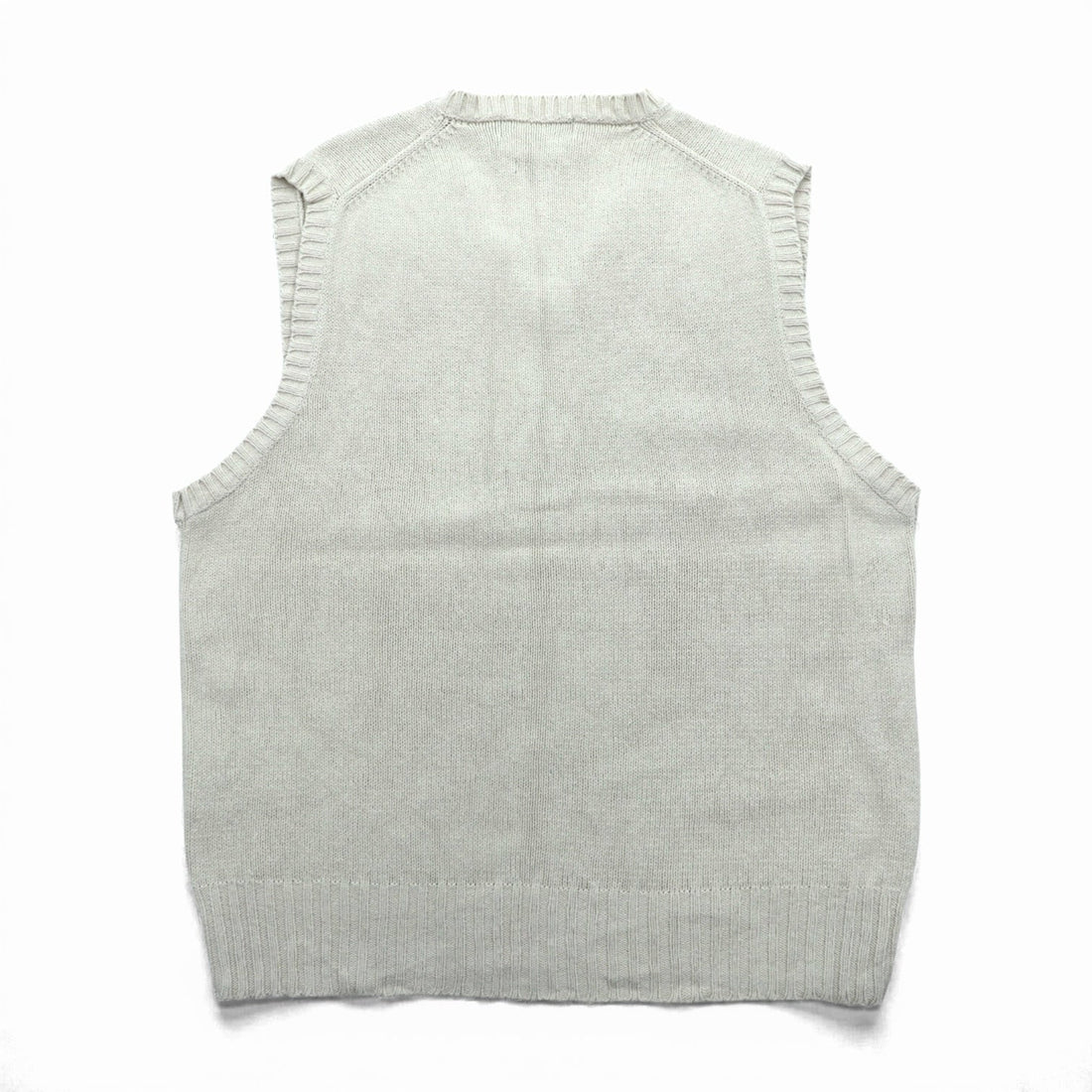Polo Ralph Lauren 90年代 Vネック コットンニット ベスト L ベージュ スモールポニー刺繍