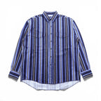 Wrangler 90s Button Down Shirt XL Navy Stripe Chest Pocket