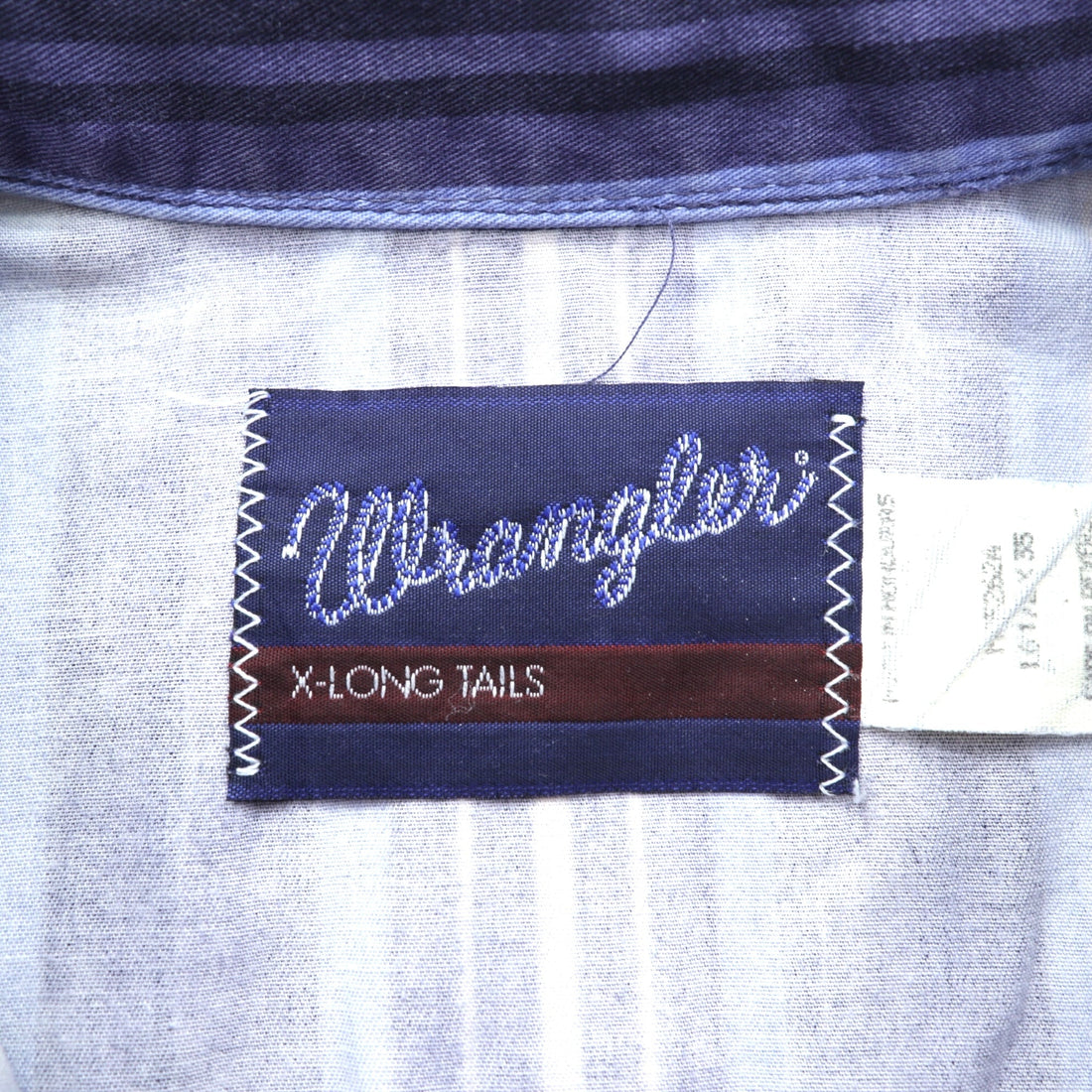 Wrangler 90s Button Down Shirt XL Navy Stripe Chest Pocket