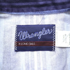 Wrangler 90s Button Down Shirt XL Navy Stripe Chest Pocket