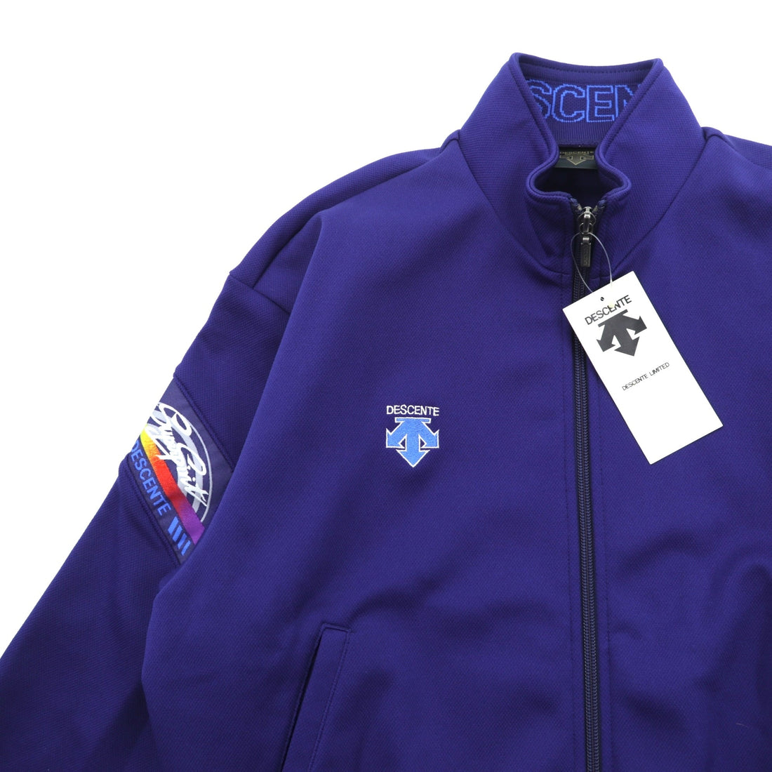 DESCENTE 90s Made in Japan Track Jacket Jersey M Navy Unused