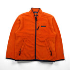 FRED PERRY 90年代 フルジップ フリースジャケット L オレンジ ポリエステル