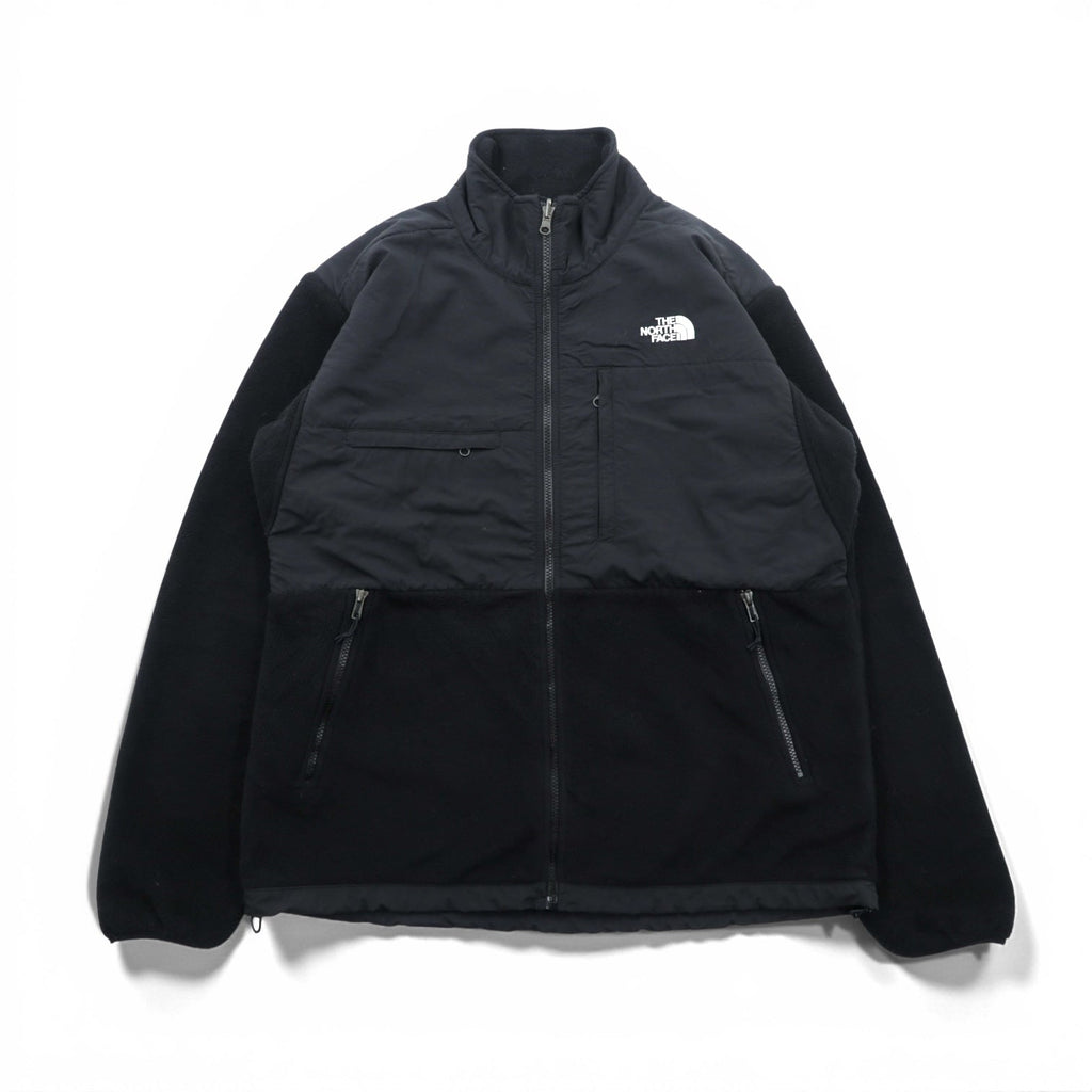 THE NORTH FACE Denali Jacket POLARTEC Fleece L Black Nylon Switching Drawcord