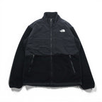 THE NORTH FACE Denali Jacket POLARTEC Fleece L Black Nylon Switching Drawcord