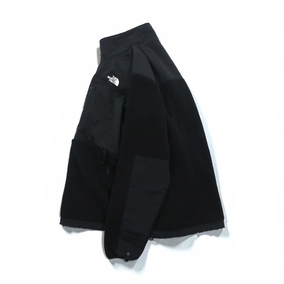 THE NORTH FACE Denali Jacket POLARTEC Fleece L Black Nylon Switching Drawcord
