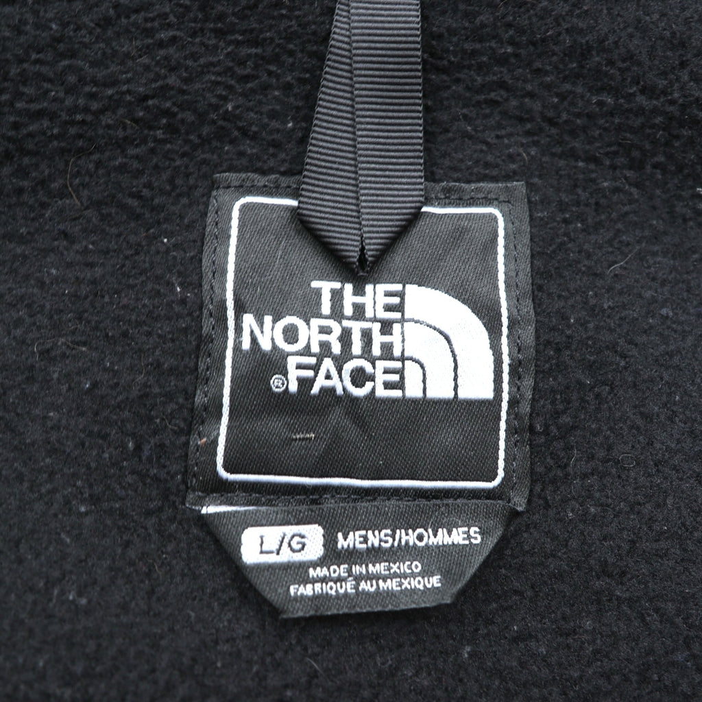 THE NORTH FACE Denali Jacket POLARTEC Fleece L Black Nylon Switching Drawcord