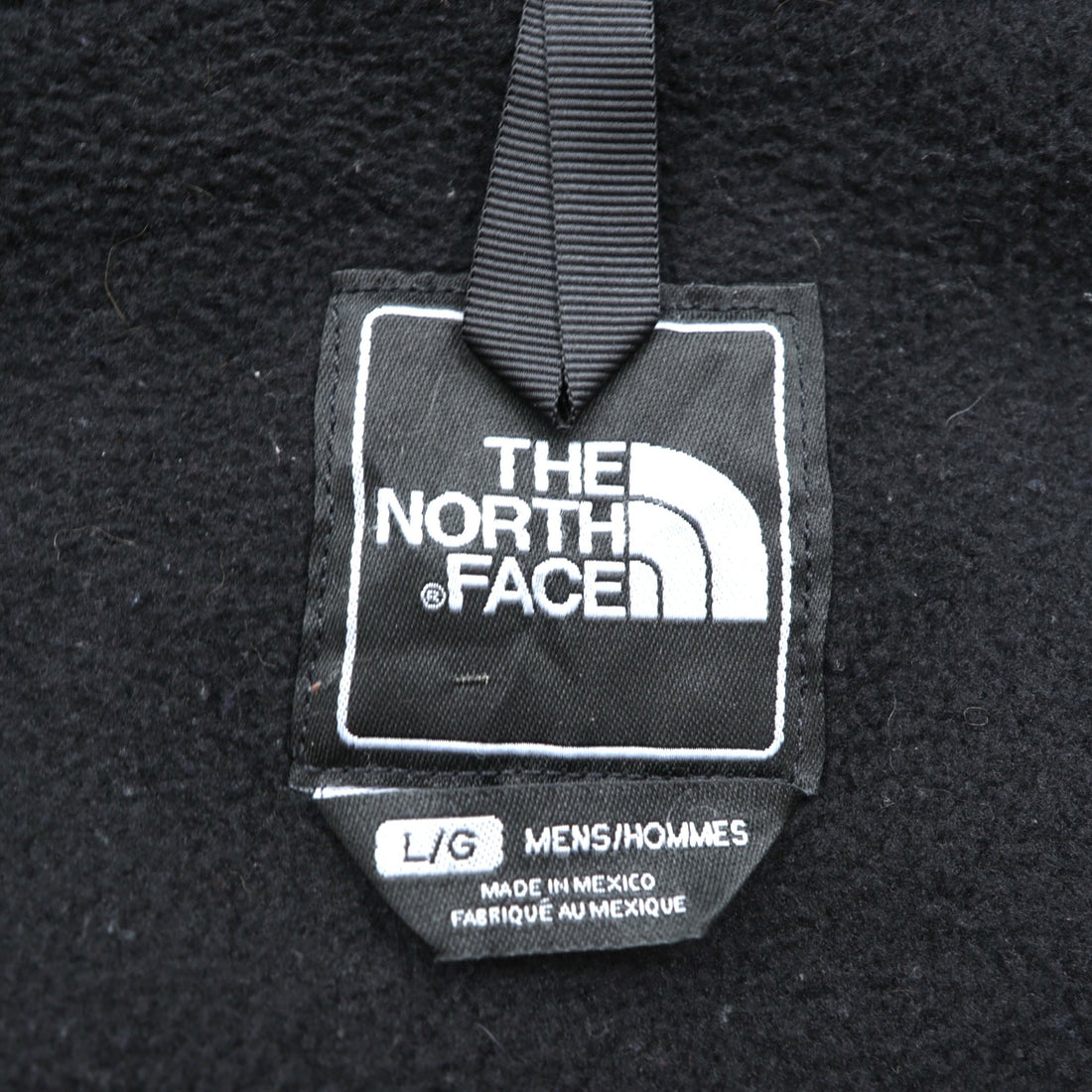 THE NORTH FACE Denali Jacket POLARTEC Fleece L Black Nylon Switching Drawcord