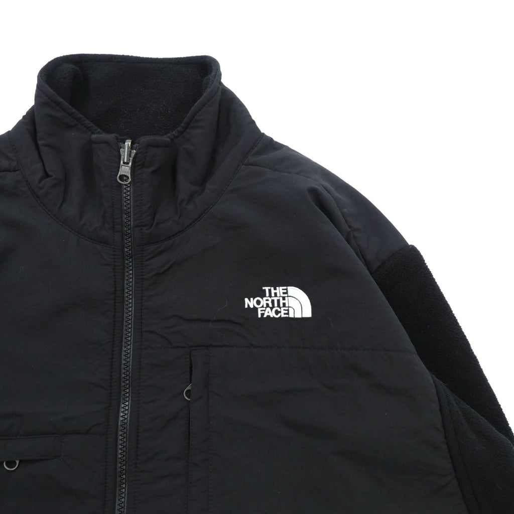 THE NORTH FACE Denali Jacket POLARTEC Fleece L Black Nylon Switching Drawcord