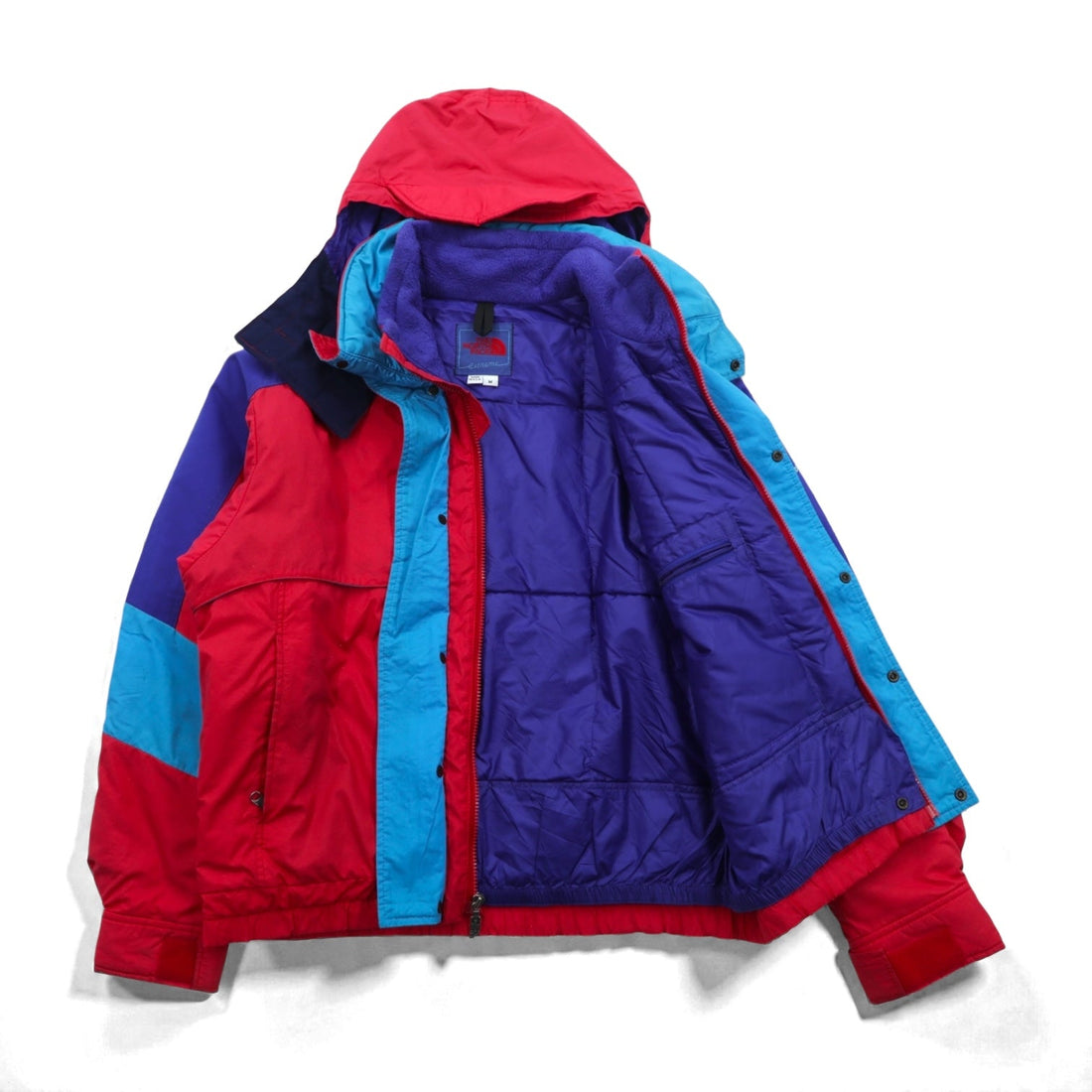 THE NORTH FACE 90s Made in USA EXTREME Padded Down Jacket, Medium, Red Nylon