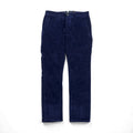 INCOTEX Floral Corduroy Slacks Chino Pants, Medium, Navy, A20X0, Made in Romania