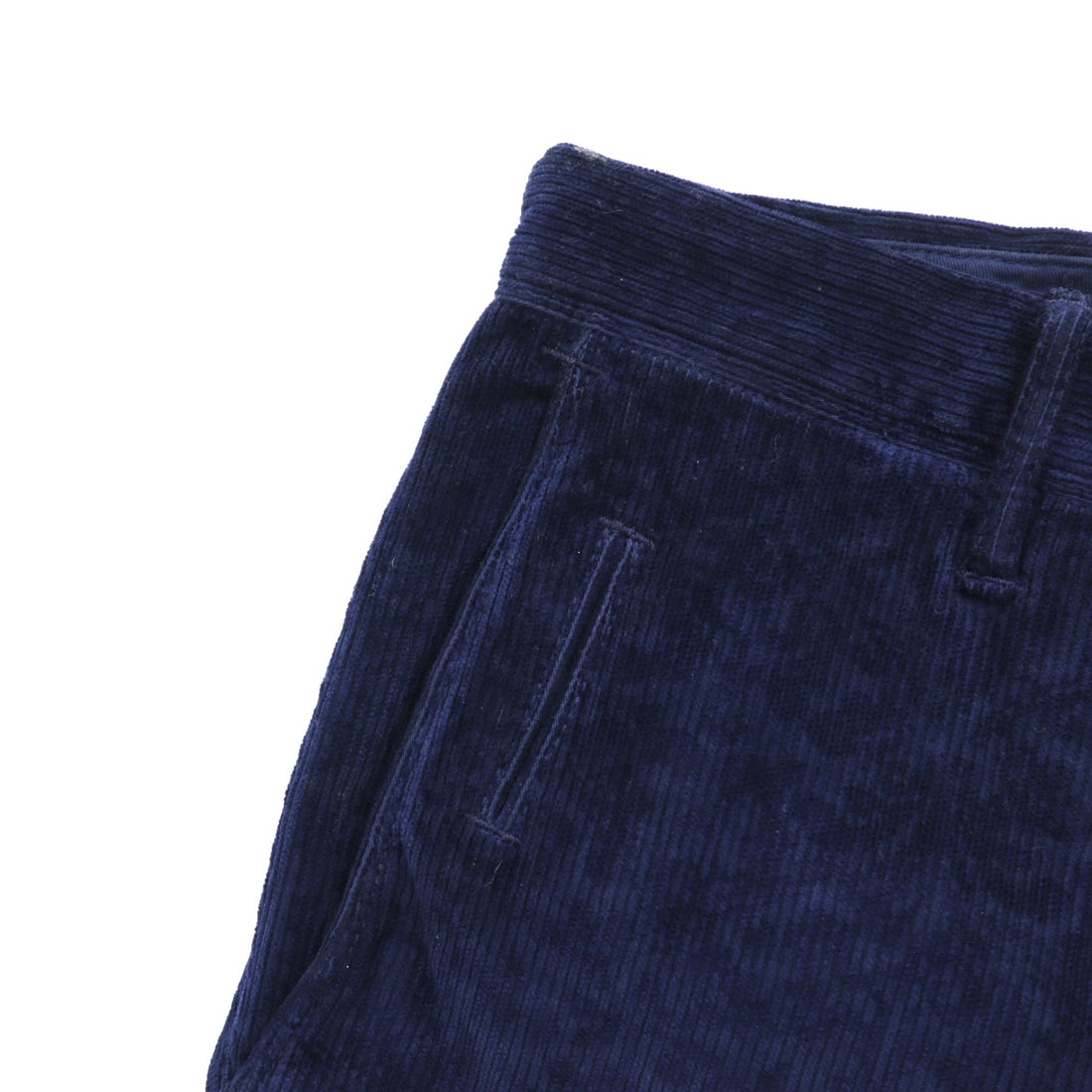 INCOTEX Floral Corduroy Slacks Chino Pants, Medium, Navy, A20X0, Made in Romania