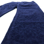 INCOTEX Floral Corduroy Slacks Chino Pants, Medium, Navy, A20X0, Made in Romania