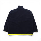 LACOSTE 90年代 リバーシブル ナイロンジャケット フリースジャケット XL ドローコード ジップアップ スタンドカラー