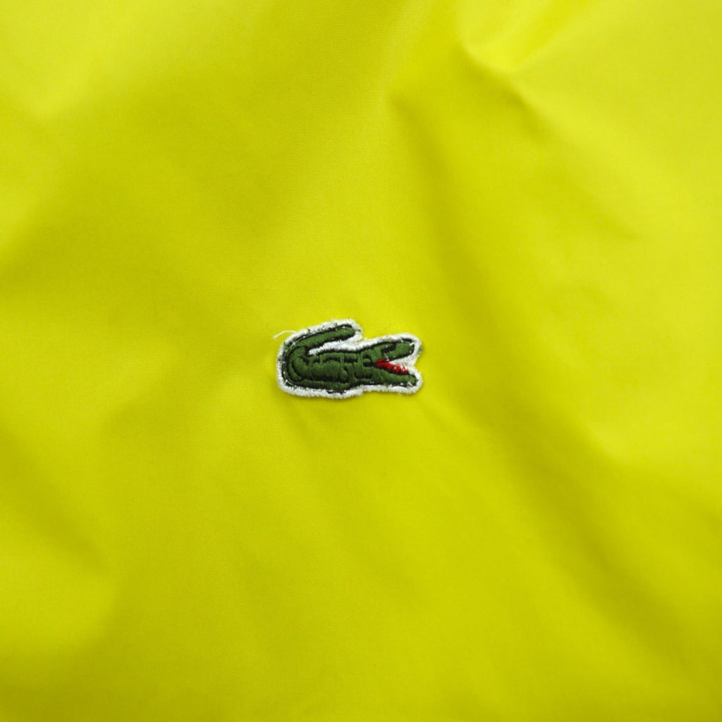 LACOSTE 90年代 リバーシブル ナイロンジャケット フリースジャケット XL ドローコード ジップアップ スタンドカラー