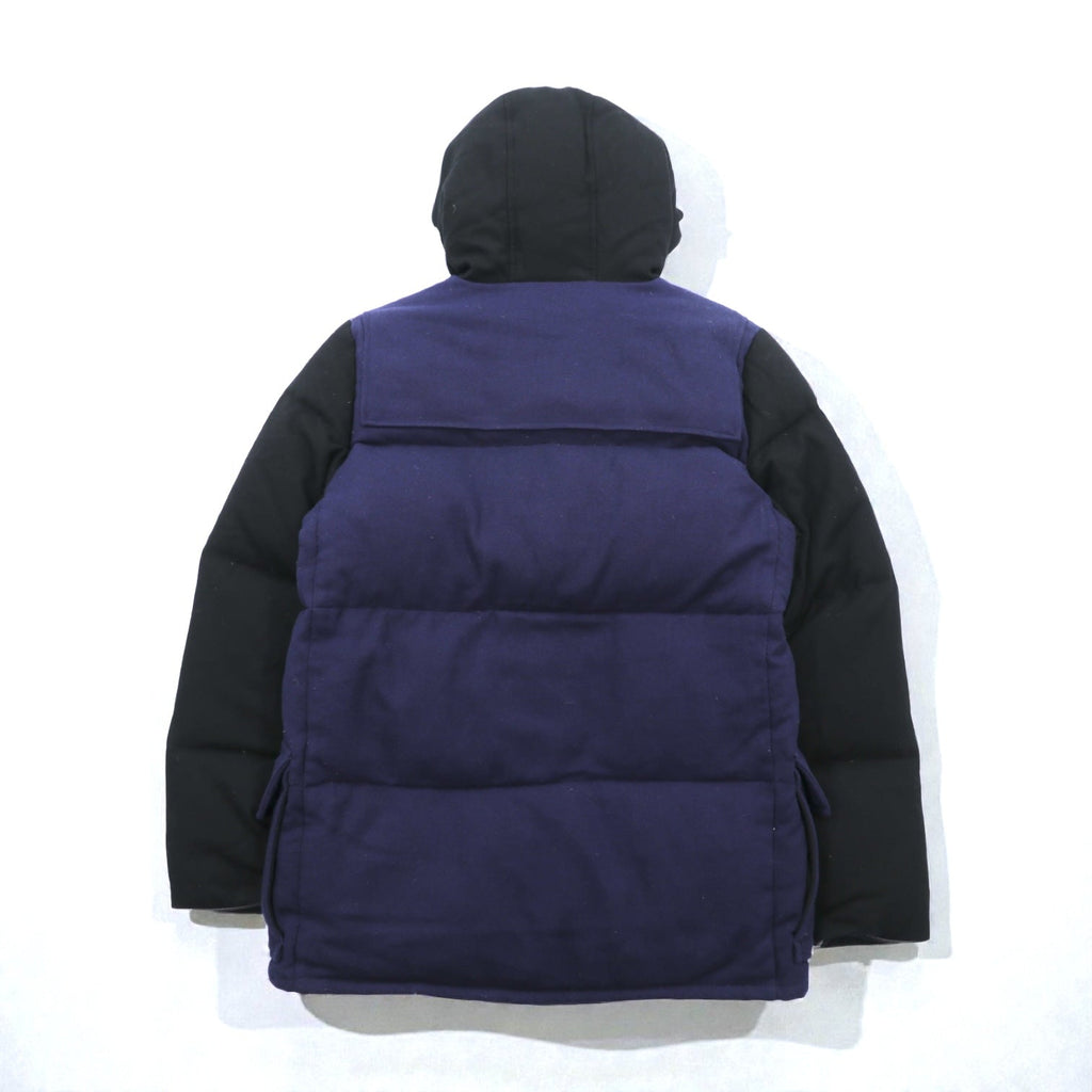 International Gallery BEAMS Exclusive Cape HEIGHTS Down Jacket, Size S, Navy, Double Zip Duffle, Landis WOOL, CH9111818