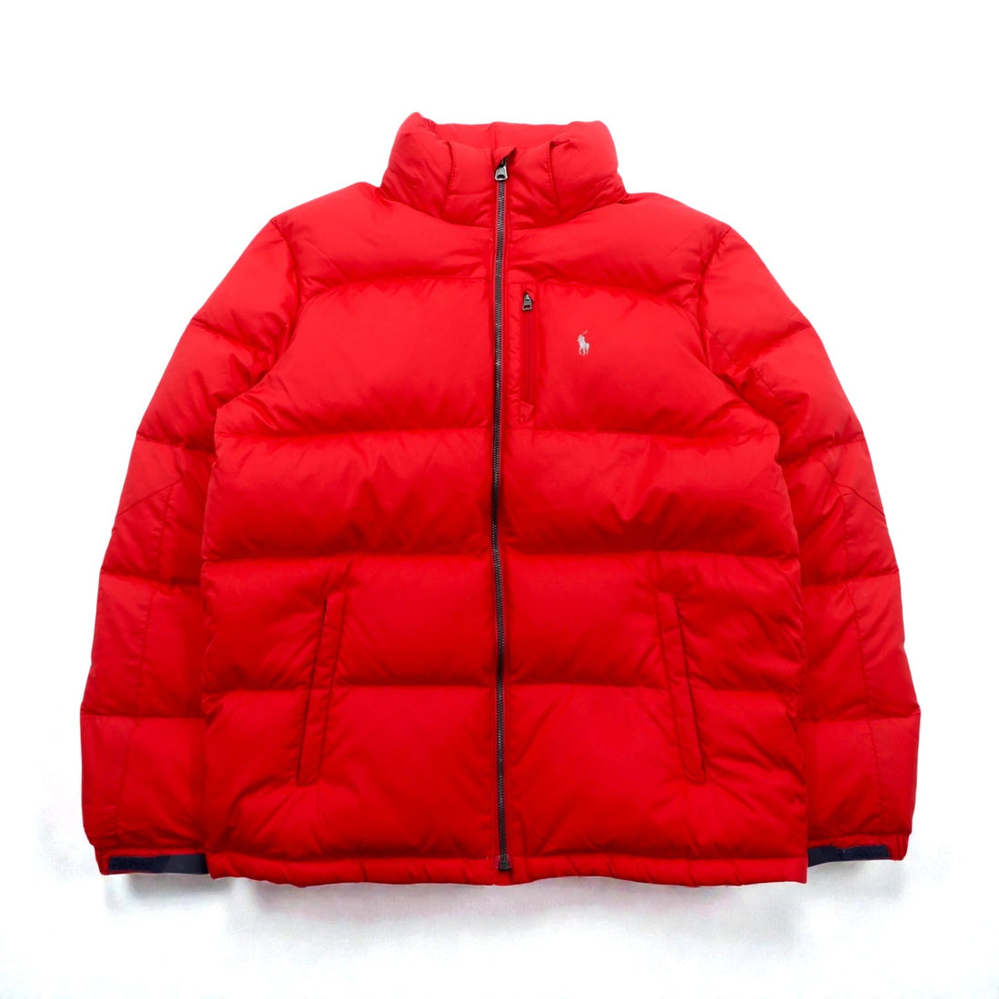 Polo Ralph Lauren Performance Down Jacket, Medium, Red Nylon, Small Pony, Detachable Hood