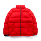 Polo Ralph Lauren Performance Down Jacket, Medium, Red Nylon, Small Pony, Detachable Hood