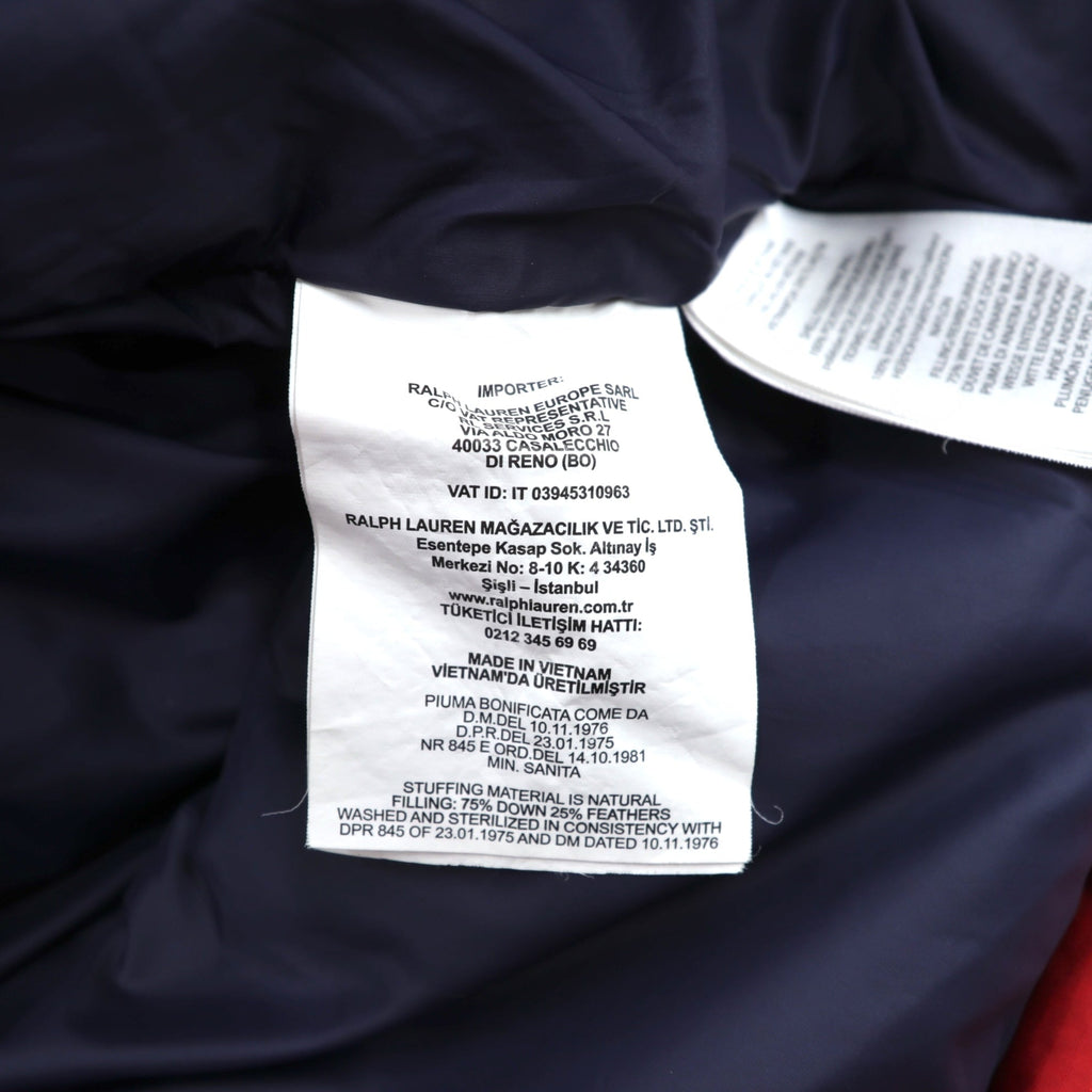Polo Ralph Lauren Performance Down Jacket, Medium, Red Nylon, Small Pony, Detachable Hood