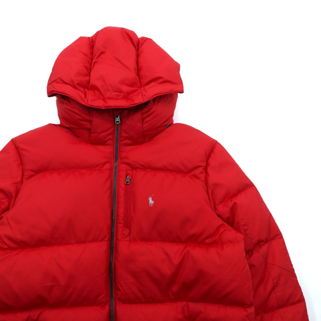 Polo Ralph Lauren Performance Down Jacket, Medium, Red Nylon, Small Pony, Detachable Hood