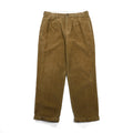 Brooks Brothers 2-Tuck Wide Corduroy Chino Pants, Slacks, Large, Brown Cotton