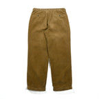 Brooks Brothers 2-Tuck Wide Corduroy Chino Pants, Slacks, Large, Brown Cotton