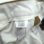 Brooks Brothers 2-Tuck Wide Corduroy Chino Pants, Slacks, Large, Brown Cotton