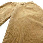 Brooks Brothers 2-Tuck Wide Corduroy Chino Pants, Slacks, Large, Brown Cotton