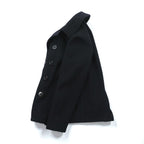 Schott Made in USA 10-Button Pea Coat, Medium, Navy Wool, U.S.740N, Style No. 7118