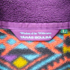 TARAS BOULBA 90s POLARTEC Allover Pattern Fleece Jacket L Multicolor Made in Japan
