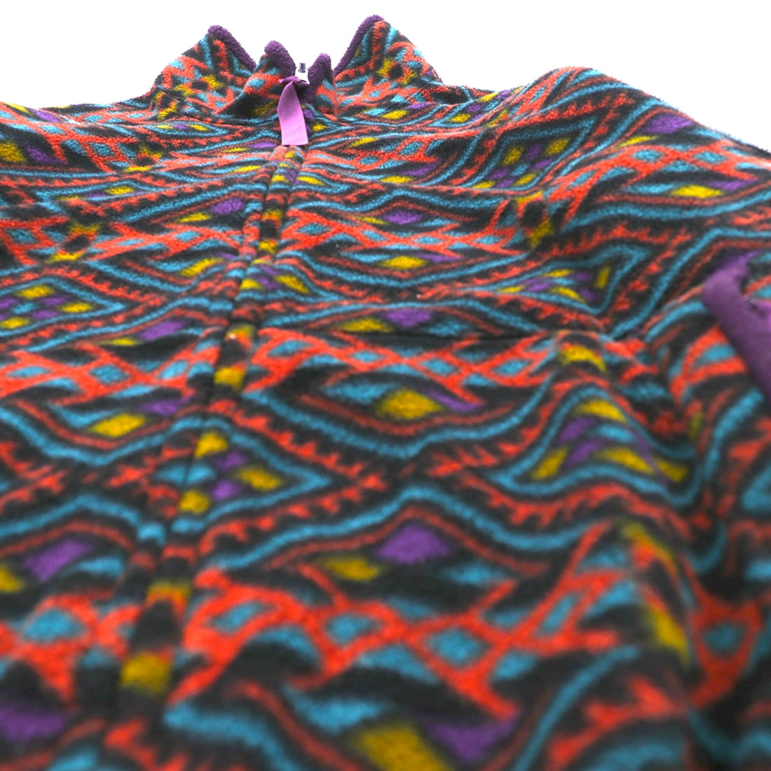 TARAS BOULBA 90s POLARTEC Allover Pattern Fleece Jacket L Multicolor Made in Japan