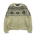 POLO SPORT RALPH LAUREN 90s Nordic Print Knit Sweater, Large, Wool and Silk Blend, Birdseye