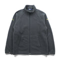 Polo Ralph Lauren 90s Full Zip Fleece Jacket M Gray Stand Collar Kangaroo Pocket