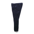 Polo Ralph Lauren Corduroy Chino Pants Slacks L Navy TALON Zip Leather Patch