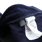 Polo Ralph Lauren Corduroy Chino Pants Slacks L Navy TALON Zip Leather Patch
