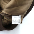 DAKS 90s Made in Japan Shawl Color Rib Blouson S Wool Gun Club Check Covered Button Unused