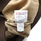DAKS 90s Made in Japan Shawl Color Rib Blouson S Wool Gun Club Check Covered Button Unused