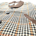 DAKS 90s Made in Japan Shawl Color Rib Blouson S Wool Gun Club Check Covered Button Unused